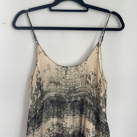 Chaser 100% silk chiffon long line babydoll camisole sz S - Picture 2 of 8